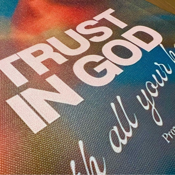Trust in the God Wall Art, 8x12 - Picture 4 of 6